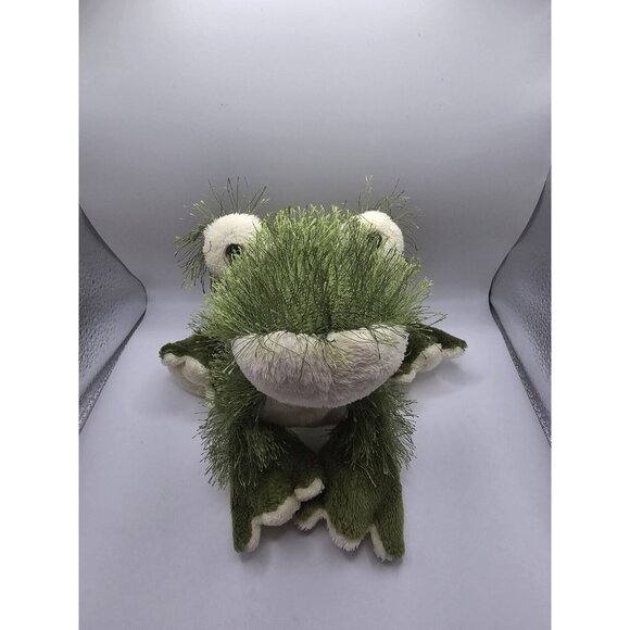 GANZ WEBKINZ Shaggy Green Frog HM001- No Code- Retired - Picture 3 of 7